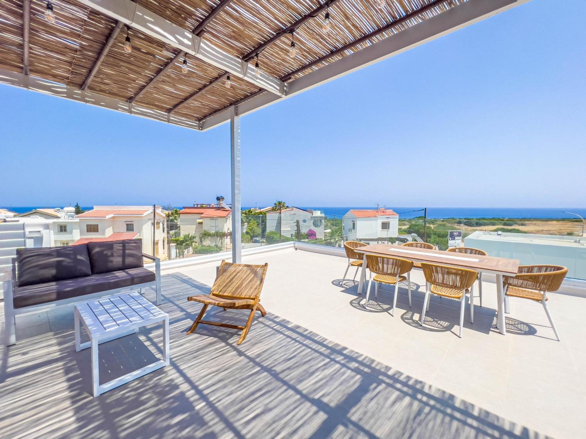 Geo Panoramic Villa +Pool +Game Room +Gym Protaras Dış mekan fotoğraf